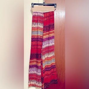 Beautiful multicolor wide leg pants.